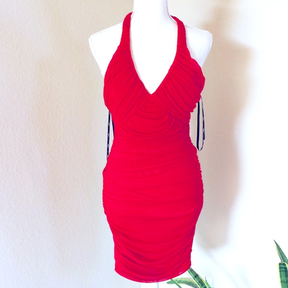 Very J Dresses & Skirts - NEW VERY J RED JEWEL COCKTAIL DRESS SZ S